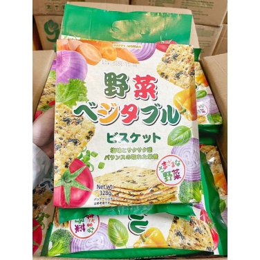 BÁNH QUY RAU CỦ NHẬT HAPPY WOMAN 328G