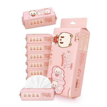 KHĂN ƯỚT MINI BỎ TÚI MÀU HỒNG OXIJIM 