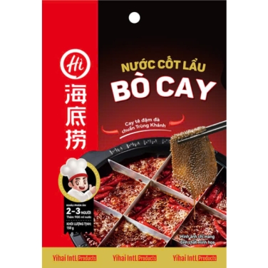 NƯỚC CỐT LẨU VỊ BÒ CAY HIDILAO 150G