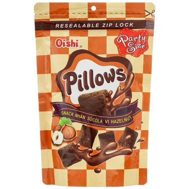 SNACK PILLOWS NHÂN SOCOLA VỊ HAZELNUT 80G